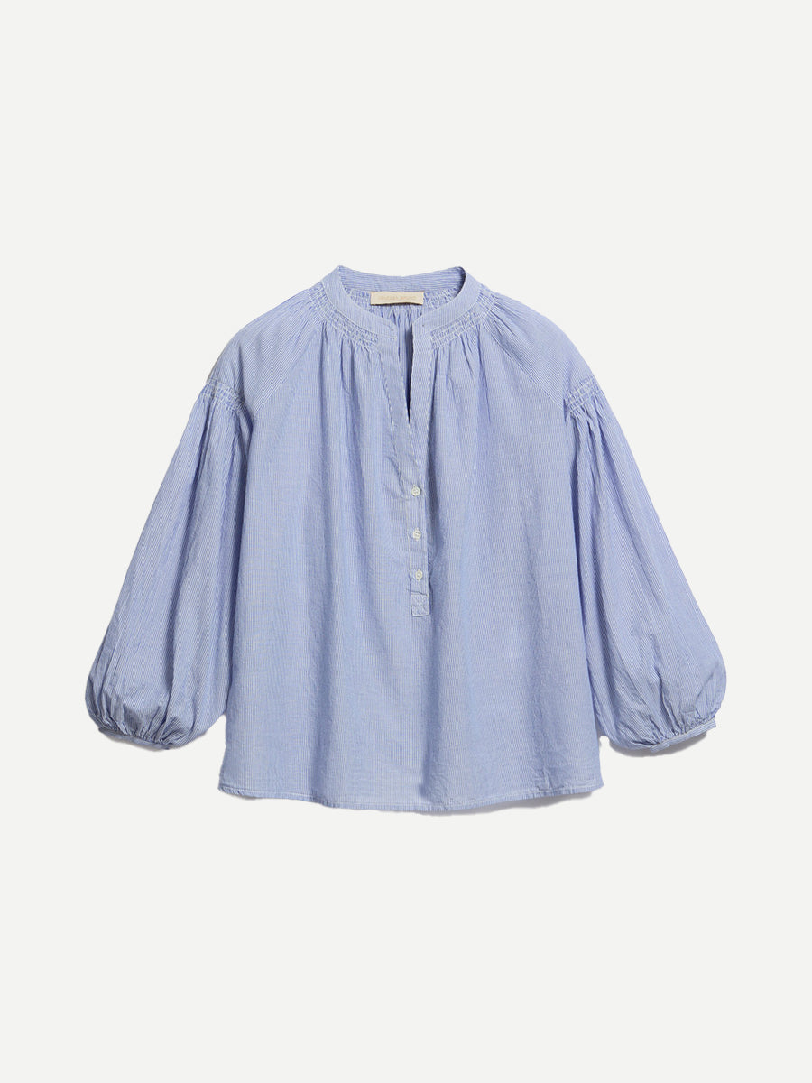 Vanessa Bruno Nipoa Blouse in Blanc/Bleu Stripe