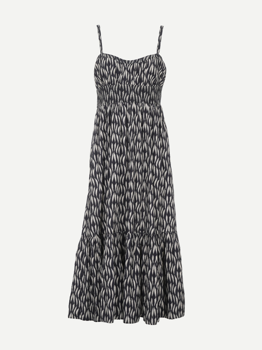 Ulla Johnson Nadine Cami Midi Dress in Graphite
