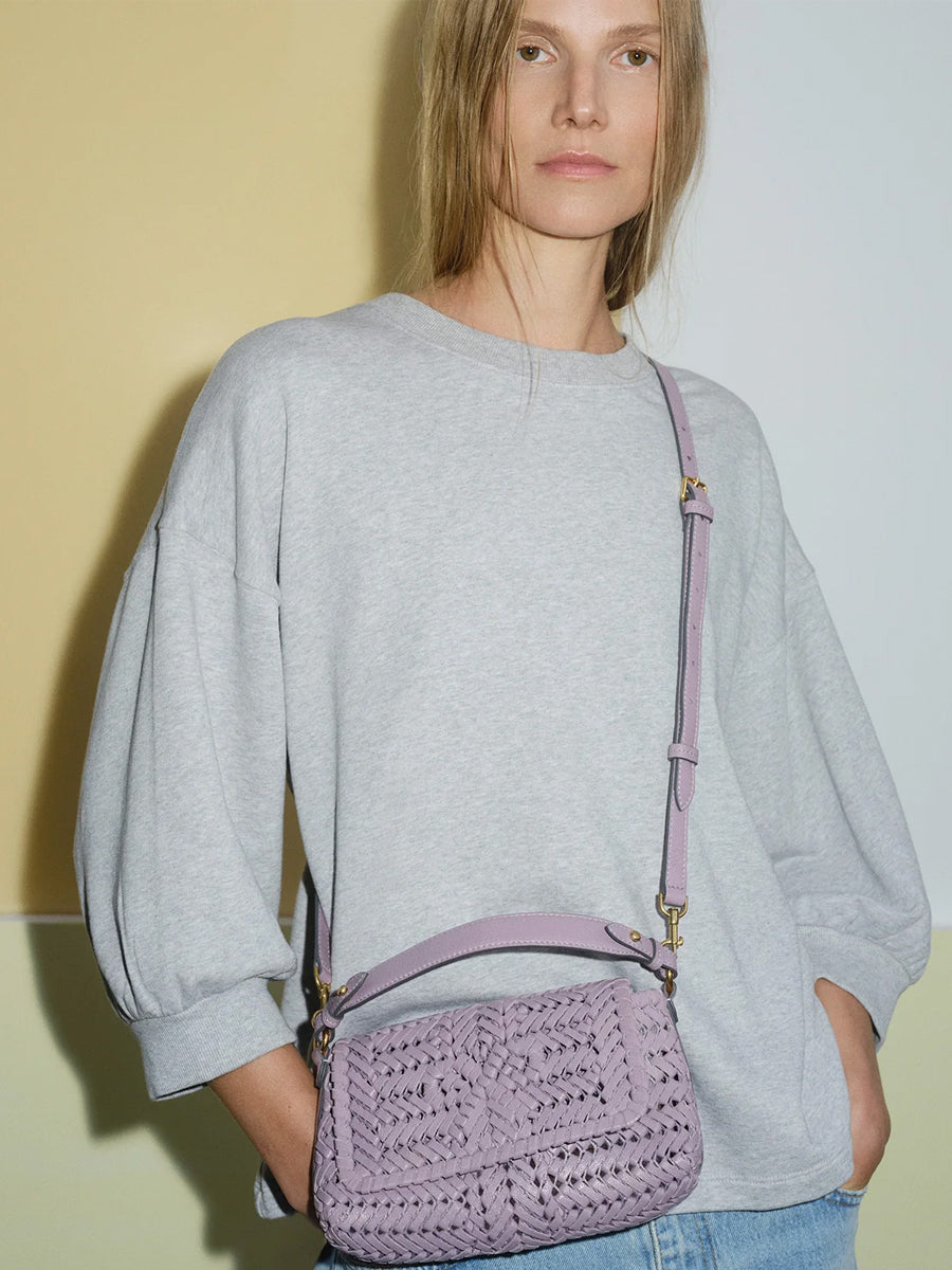 The Neeson New Crossbody in Shiny Iris