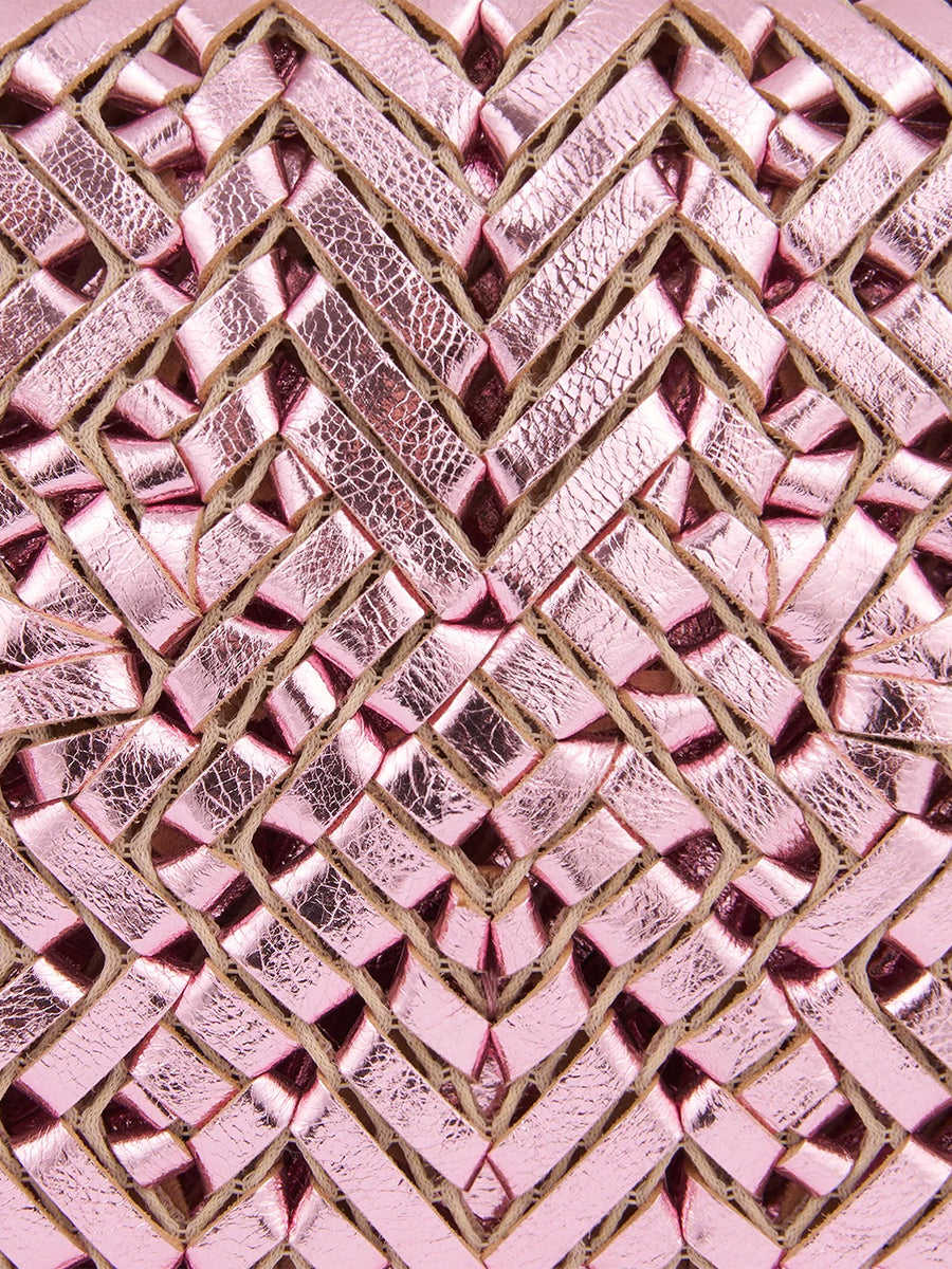 Neeson Tassel Clutch in Peony Mirror