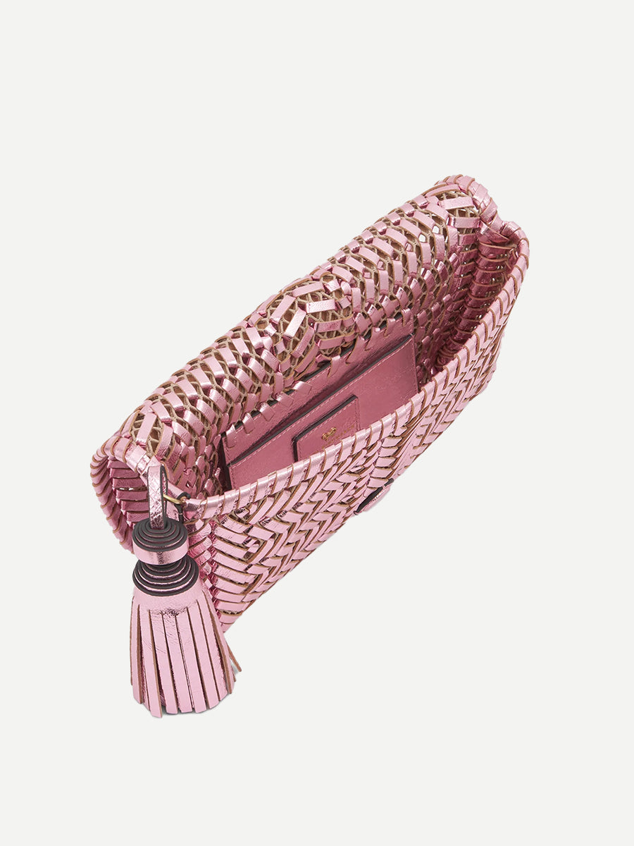 Anya Hindmarch | Neeson Tassel Clutch in Peony Mirror
