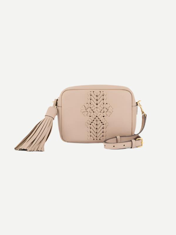 Anya Hindmarch The Neeson Tassel Cross Body in Nude