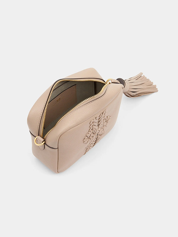 Anya Hindmarch The Neeson Tassel Cross Body in Nude