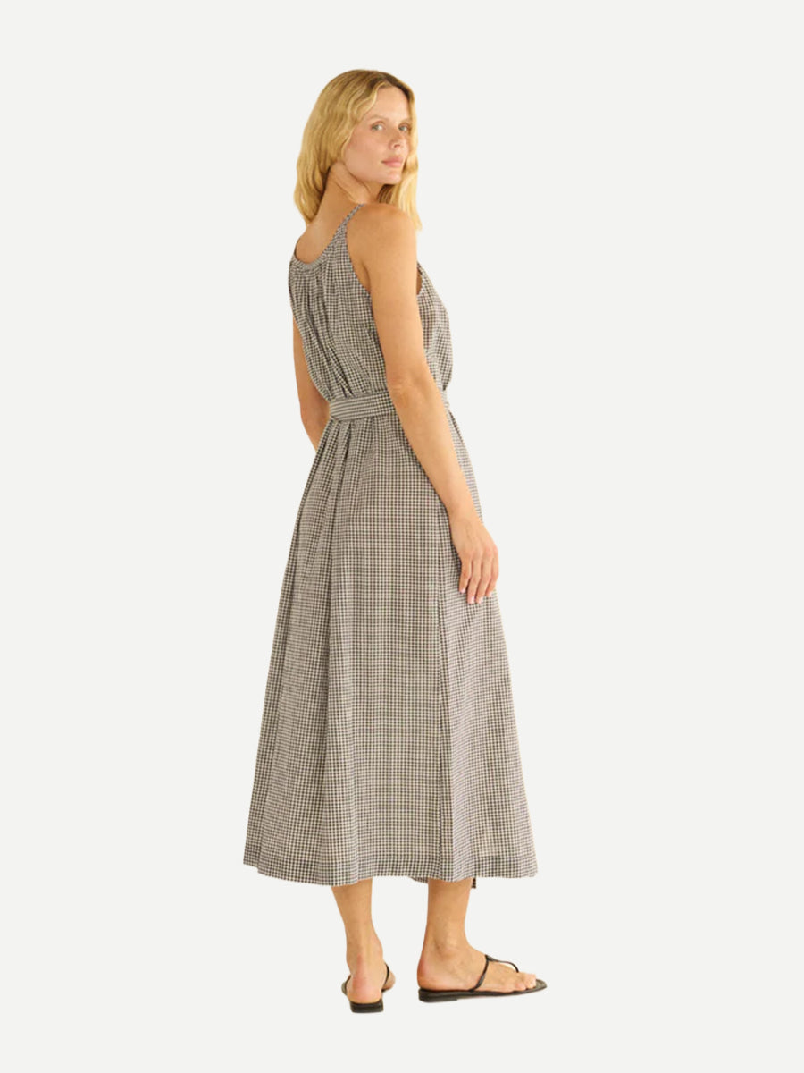 Doen | Nevita Dress in Noir La Maddalena Gingham
