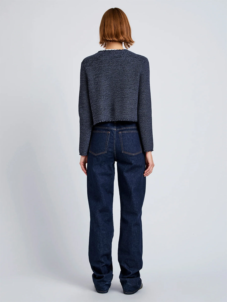 Nidia Macrame Jacket in Navy/Slate