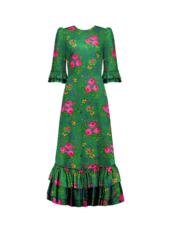 The Vampire's Wife No Place Like Home Dress in Emerald