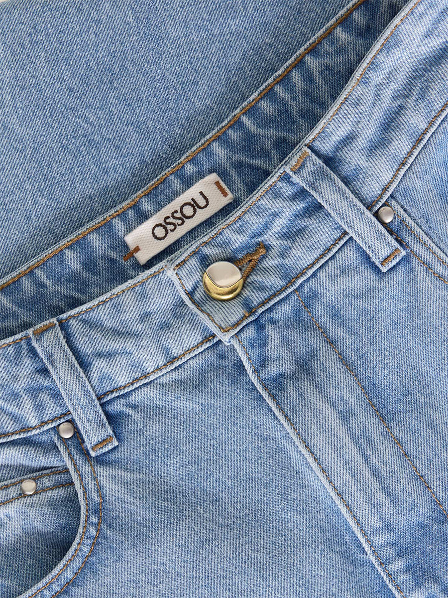 Noon Jean in Salt w Crease