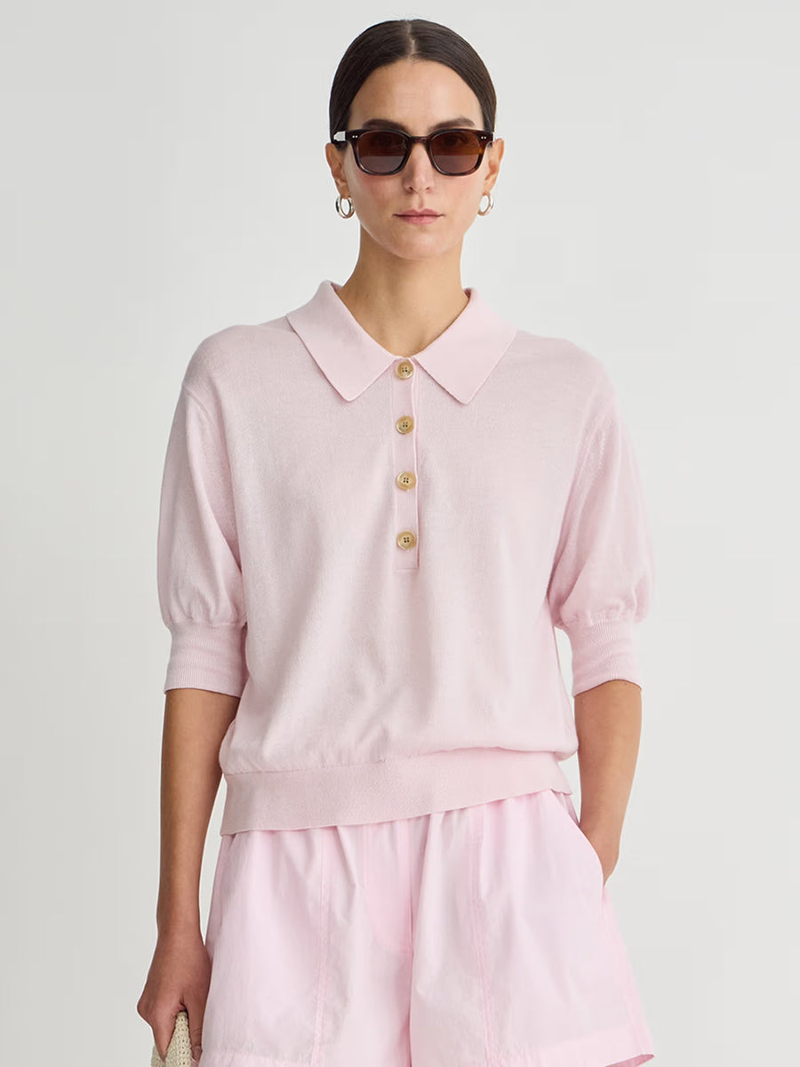 Apiece Apart Oda Polo in Rosewater