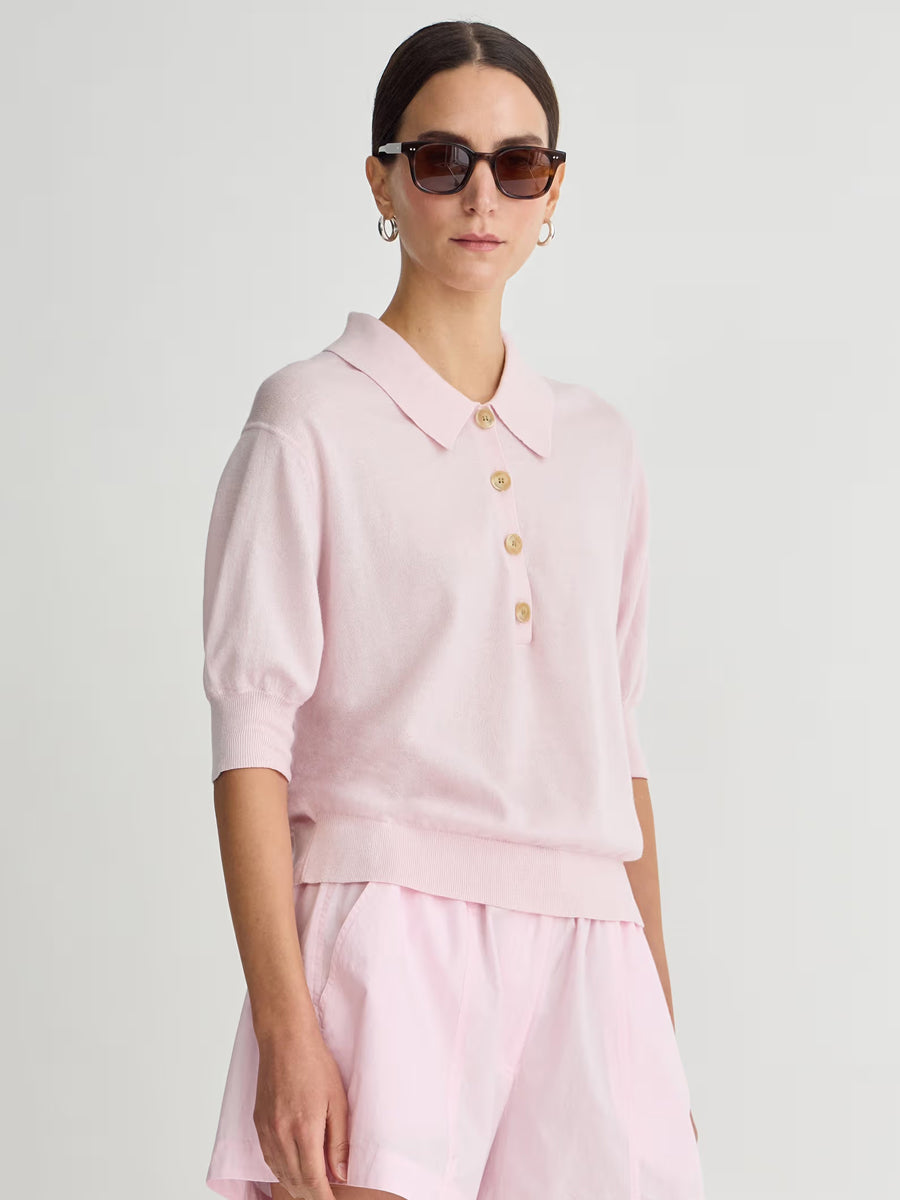 Apiece Apart Oda Polo in Rosewater