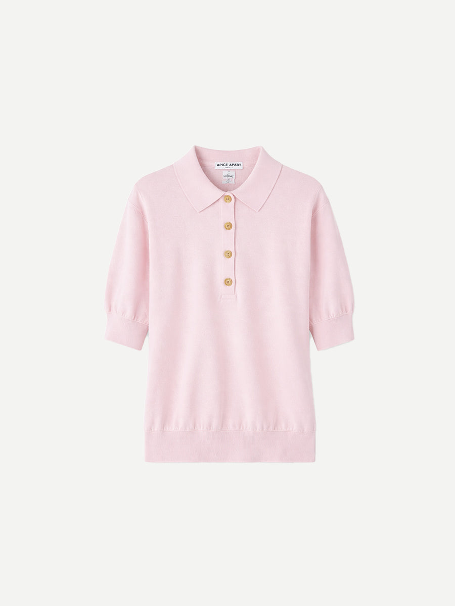 Apiece Apart Oda Polo in Rosewater