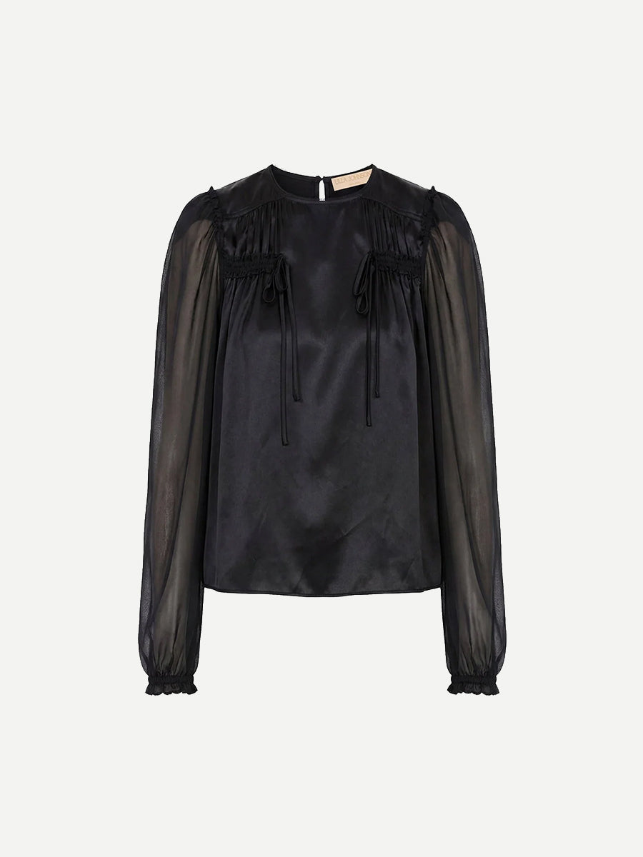 Ulla Johnson Odette Blouse in Noir