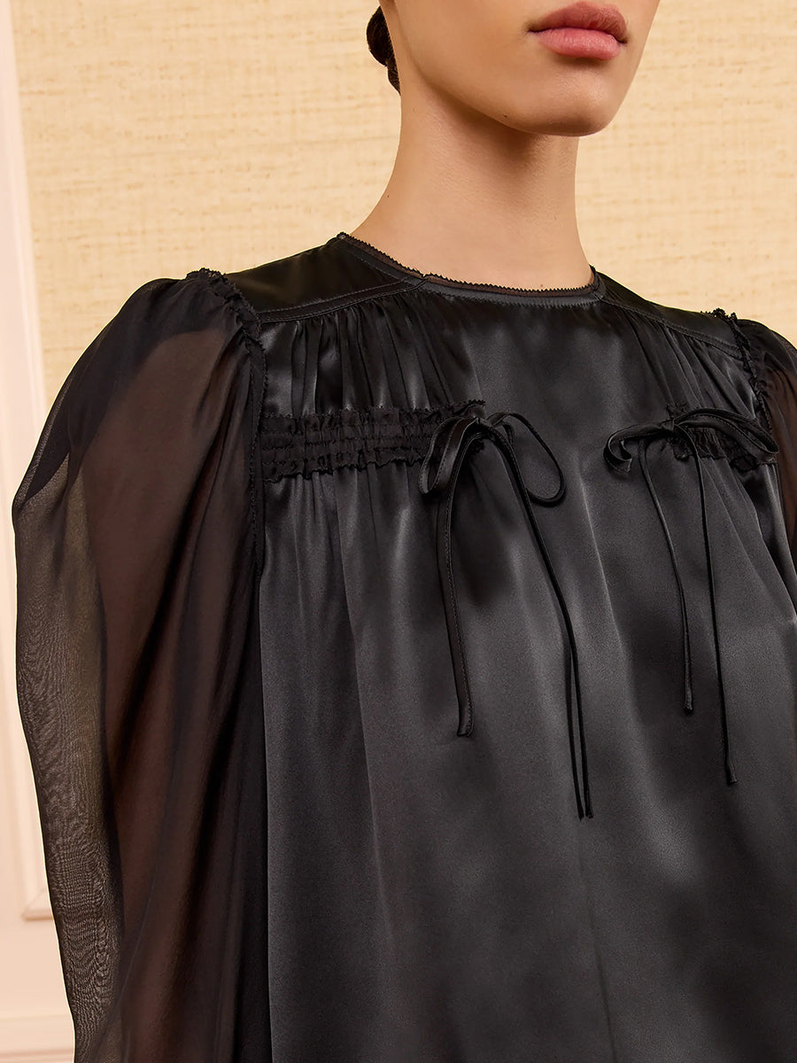 Ulla Johnson Odette Blouse in Noir