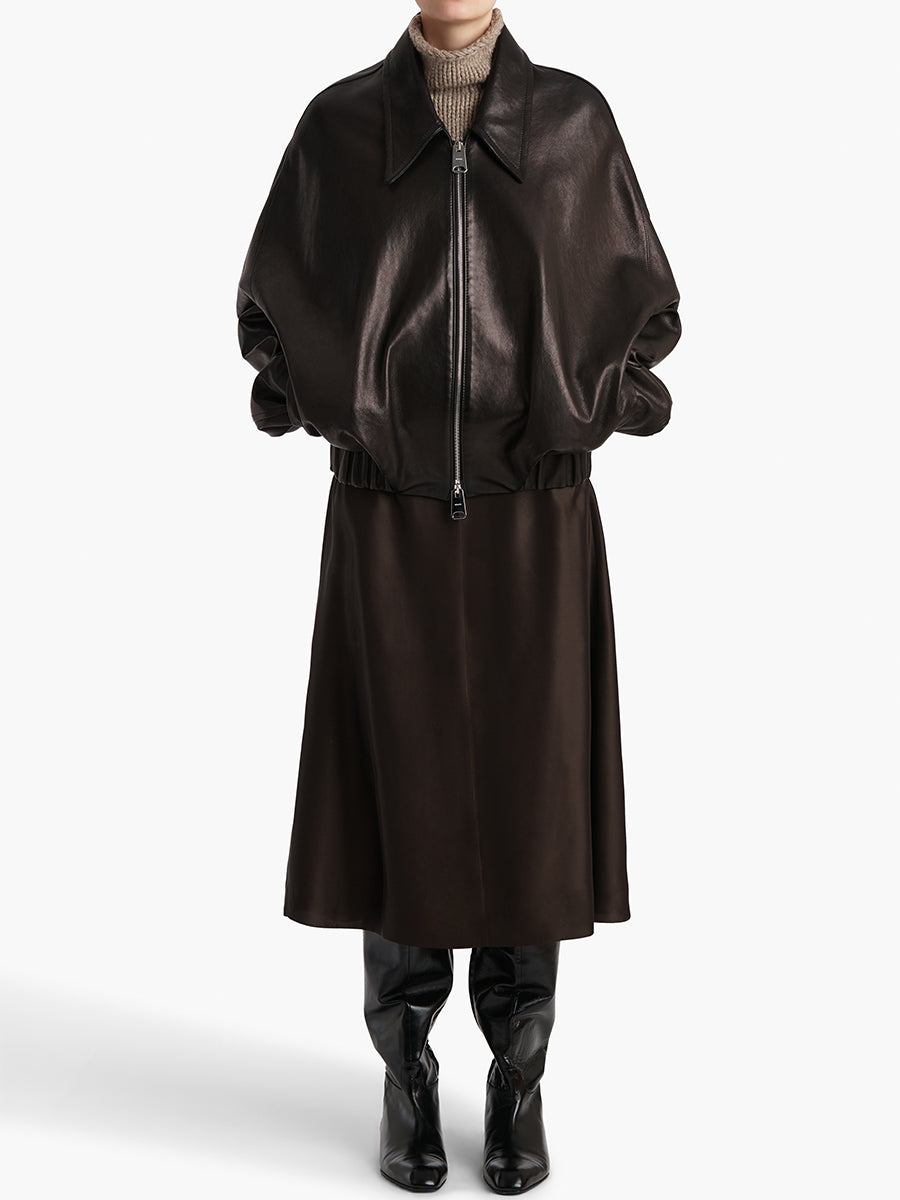 Khaite Odin Leather Jacket in Black | Shop Now at Adam Heath Boutique, In Store and Online