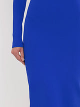 Victoria Beckham Body One Shoulder Midi Dress in Colbolt