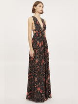 Ulla Johnson Oriana Gown in Obsidian