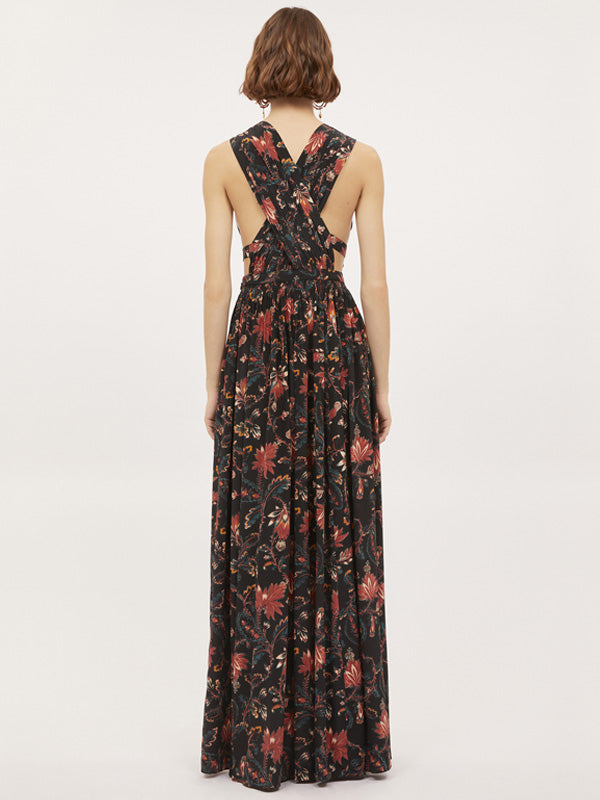 Ulla Johnson Oriana Gown in Obsidian