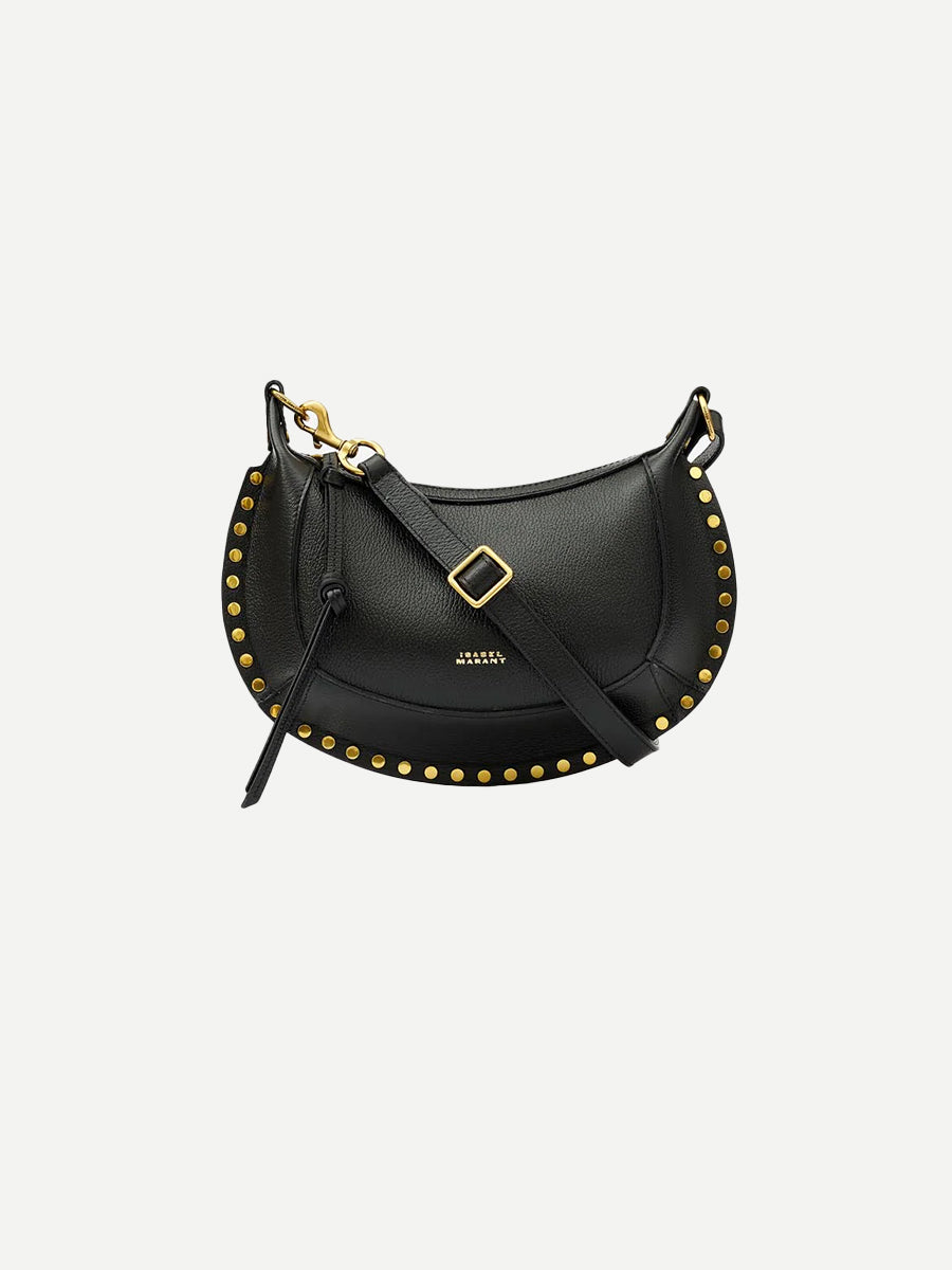 Isabel Marant Oskan Moon Shoulder Bag in Black