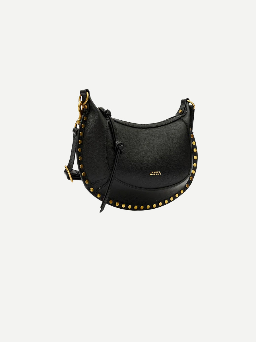Isabel Marant Oskan Moon Shoulder Bag in Black