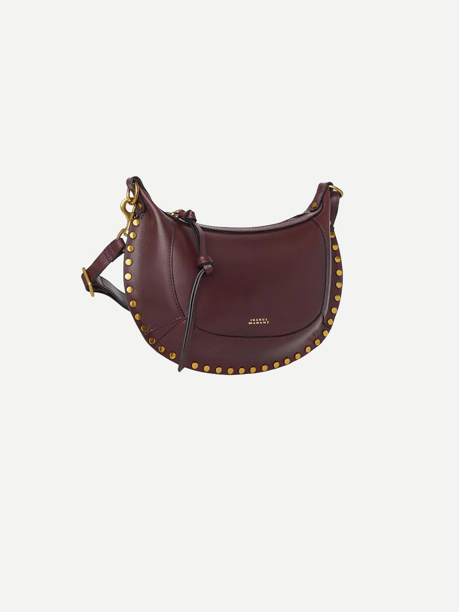 Oskan Moon Shoulder Bag in Burgundy
