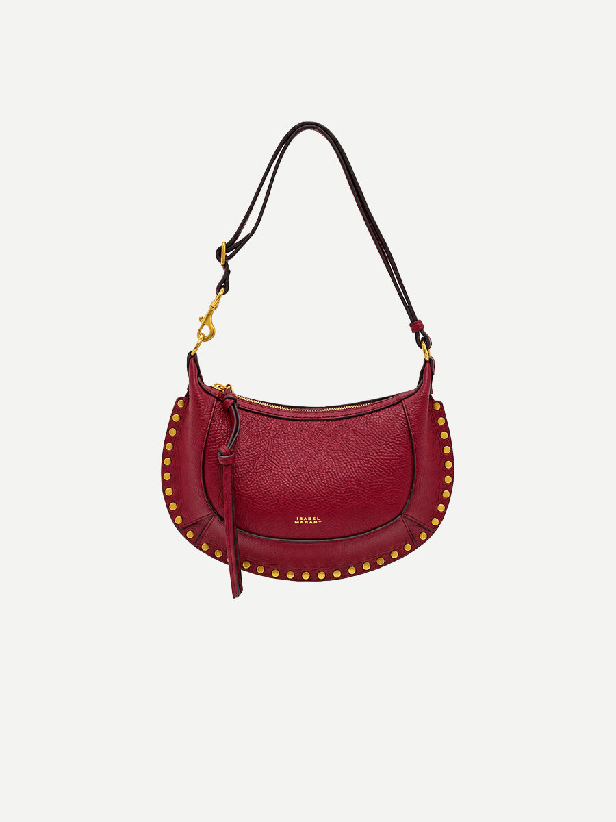 Oskan Moon Shoulder Bag in Dark Red