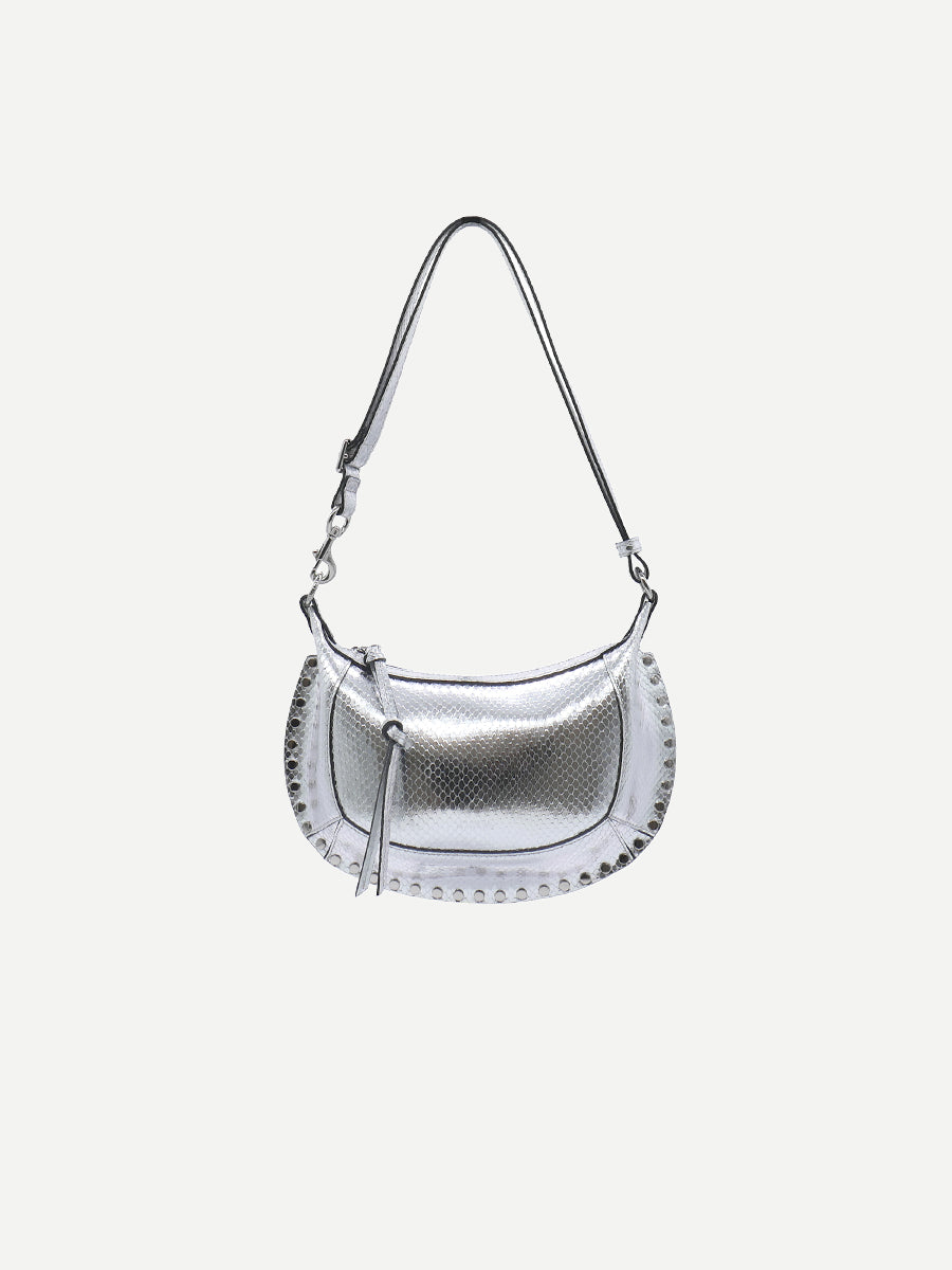 Oskan Moon Shoulder Bag in Silver