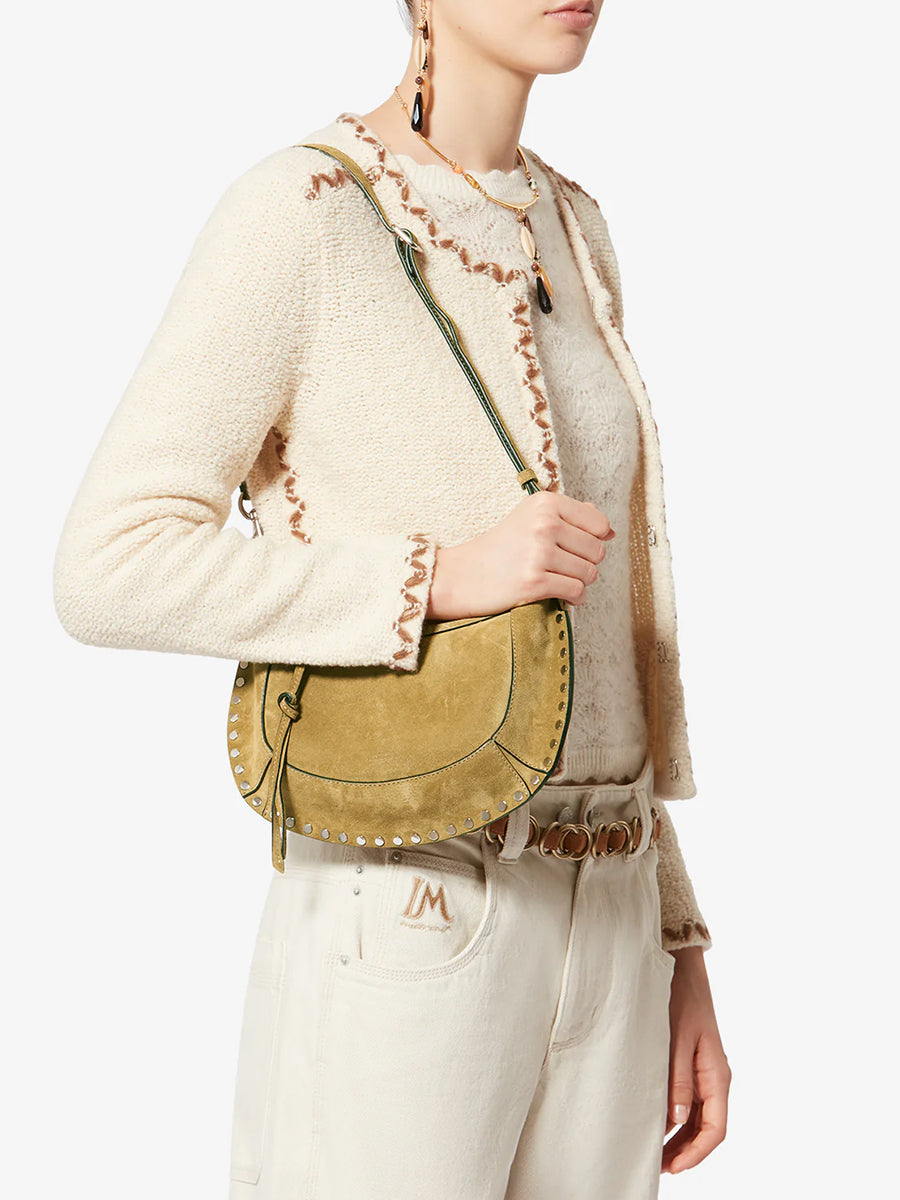 Isabel Marant Oskan Moon Shoulder Bag in Taupe