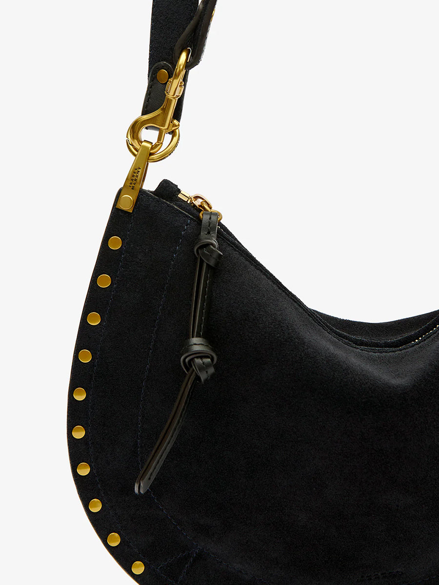 Isabel Marant Oskan Soft Zip Shoulder Bag in Midnight