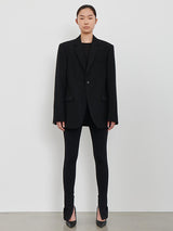 Wardrobe.NYC | Oversize Single Breasted Jacket in Black