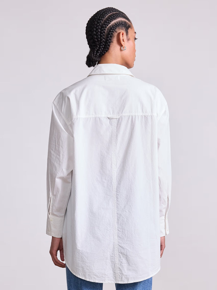 Oversized Button Down in Cream