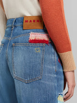 Marni | Patchwork Jeans in Mid Blue