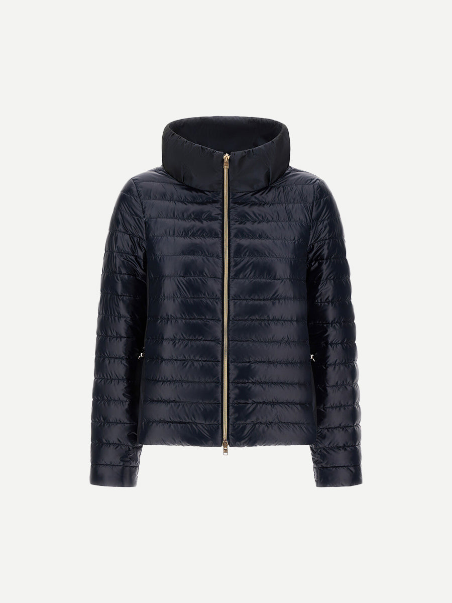 Herno Ultralight Short Puffer in Navy