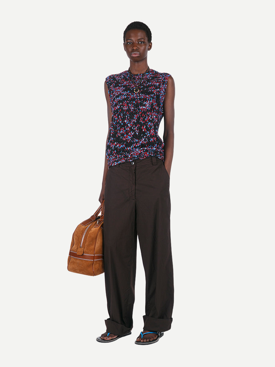 Dries Van Noten Pakora Pants in Dark Brown