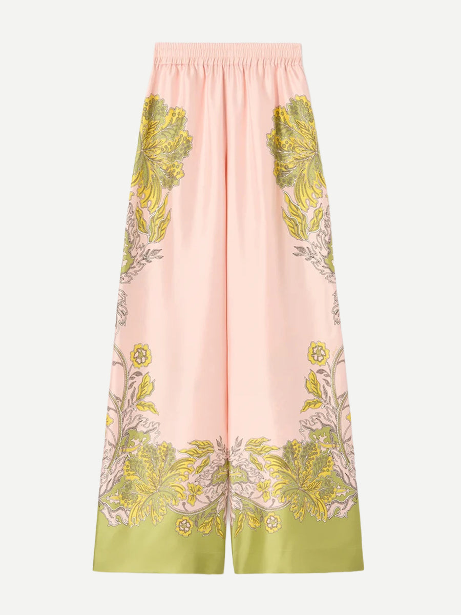 La DoubleJ Palazzo Pants in Swathe Placee Pink