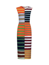 Marni Sleeveless Midi Dress in Multicolour