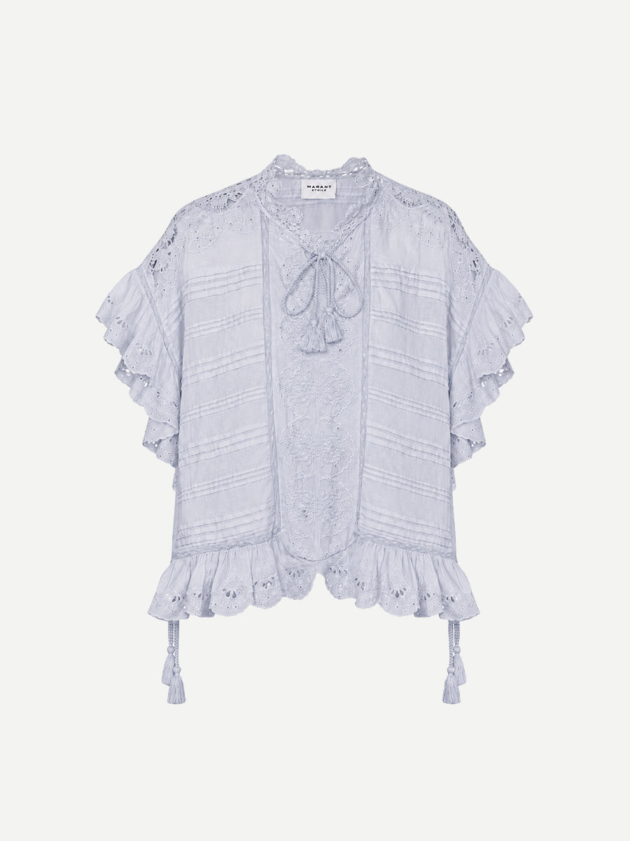 Payton Top in Light Blue