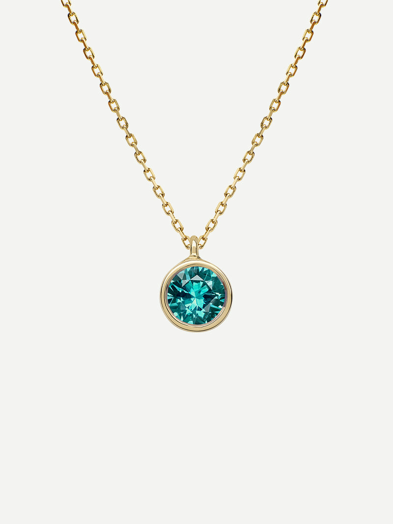 Pembe Round Pendant in Tourmaline