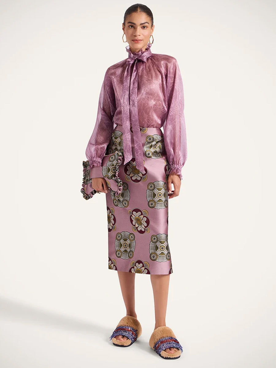 La DoubleJ Pencil Skirt in Nucleus Dusty Pink