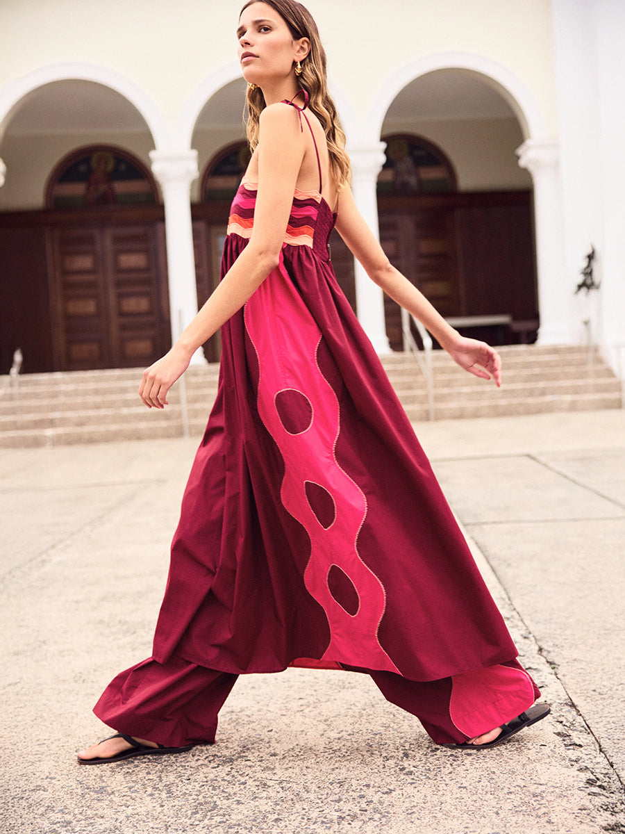 Ilio Nema Philomela Dress in Pink and Red