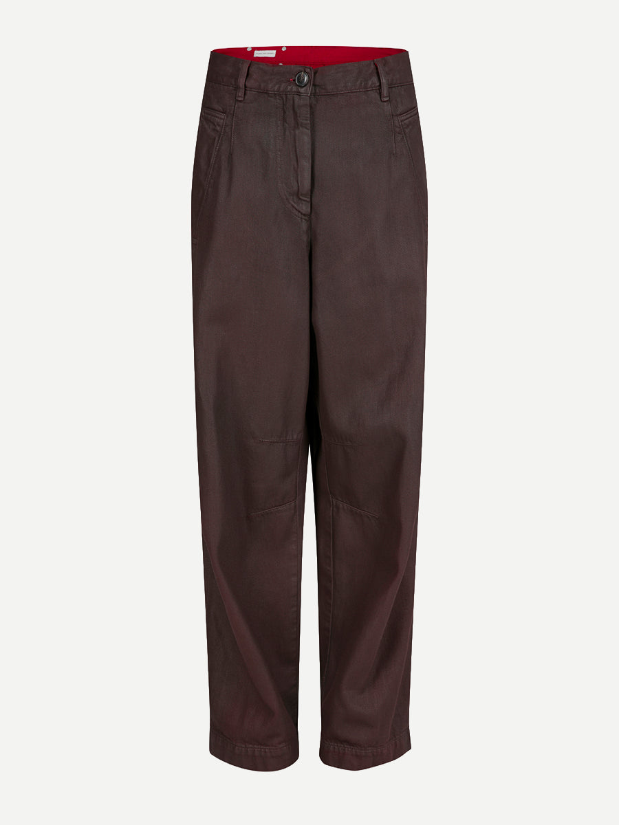 Pincks Denim Pants in Burgundy