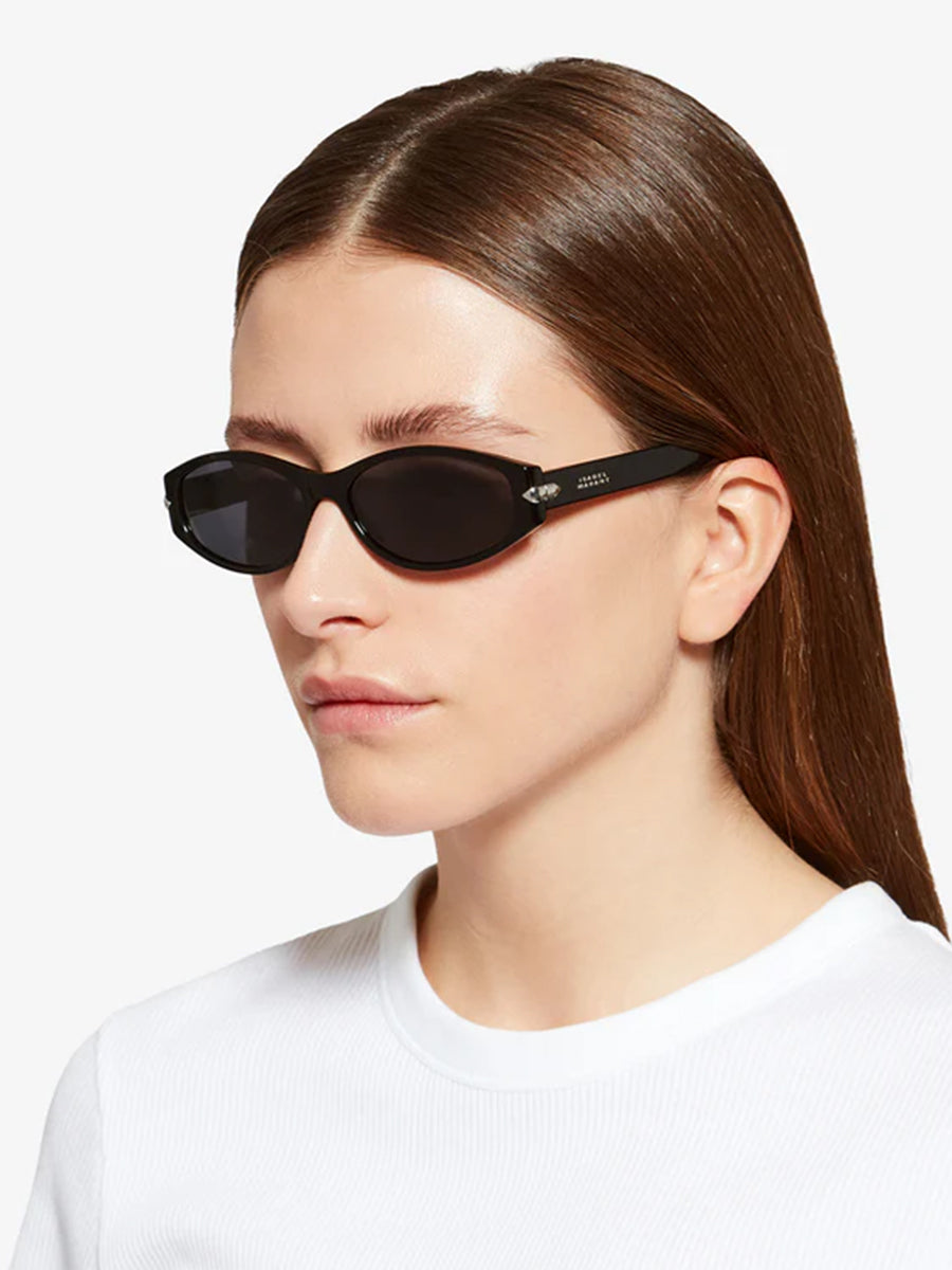 Isabel Marant Pixa Sunglasses in Black Pall-Grey