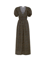 Matteau | Plunge Button Midi Dress in Meadow