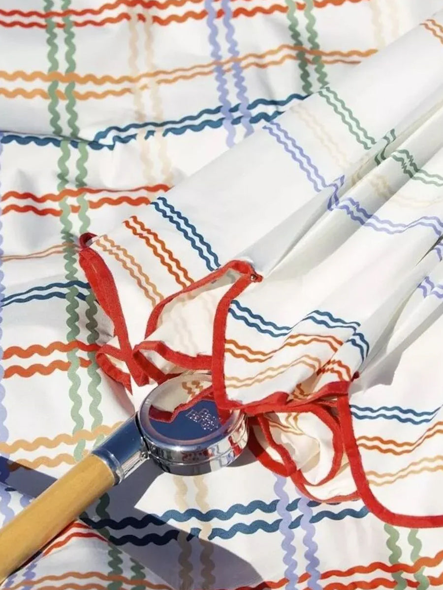 Premium Beach Umbrella in Ribbon