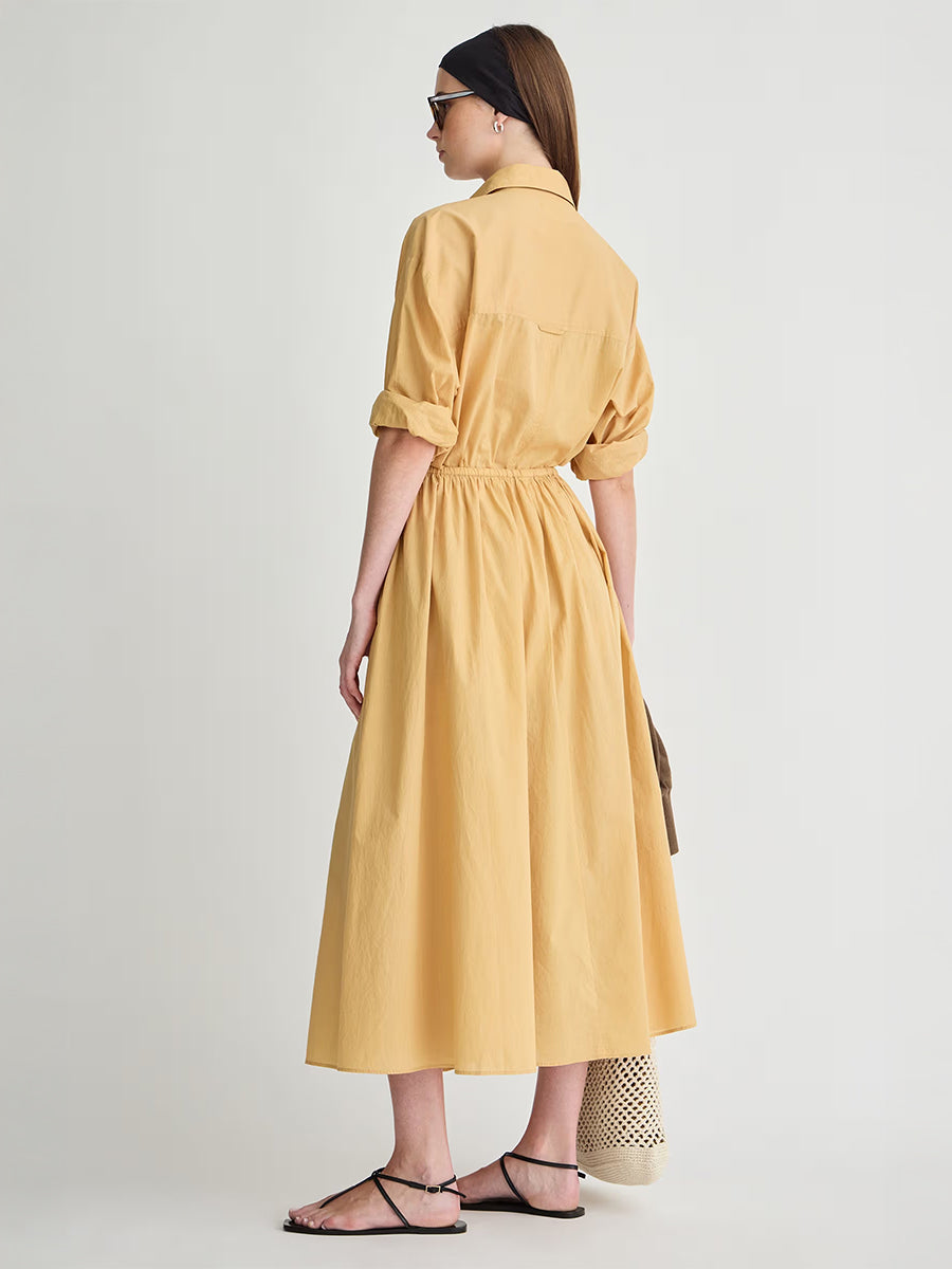 Apiece Apart Priska Shirt Dress in Sun Butter