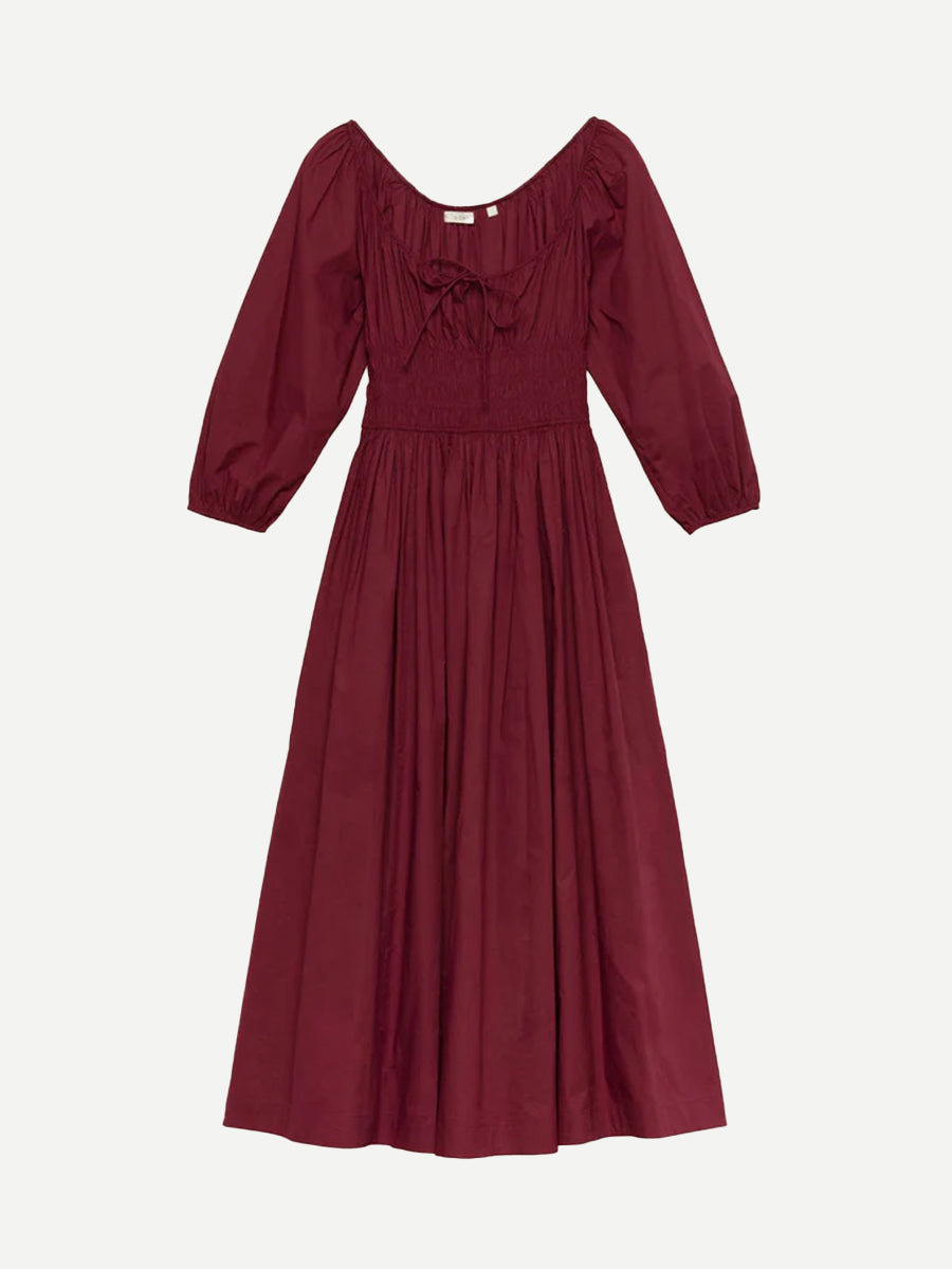 Doen Quintessa Dress in Deep Crimson
