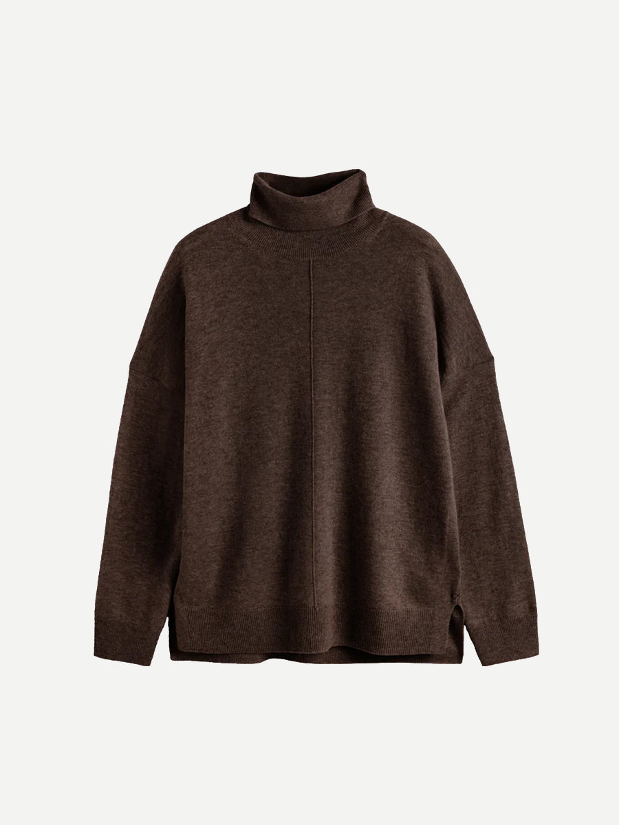 Chinti and Parker Relaxed Polo in Chocolate