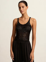 Matteau Relaxed Satin Pant in Black