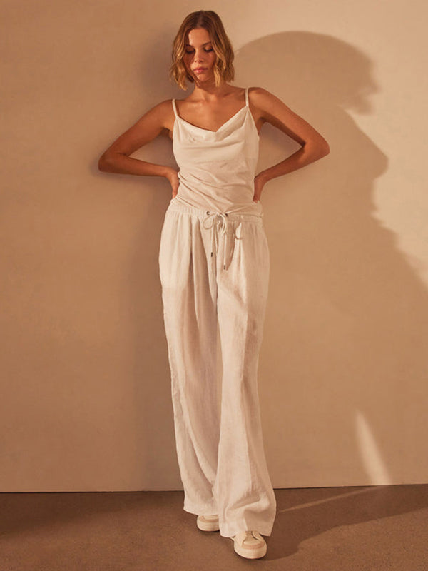 James Perse | Relaxed Wide Leg Pant in White