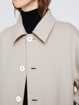 PROENZA SCHOULER WHITE LABEL | Reversible Double Face Coat in Camel/Off White