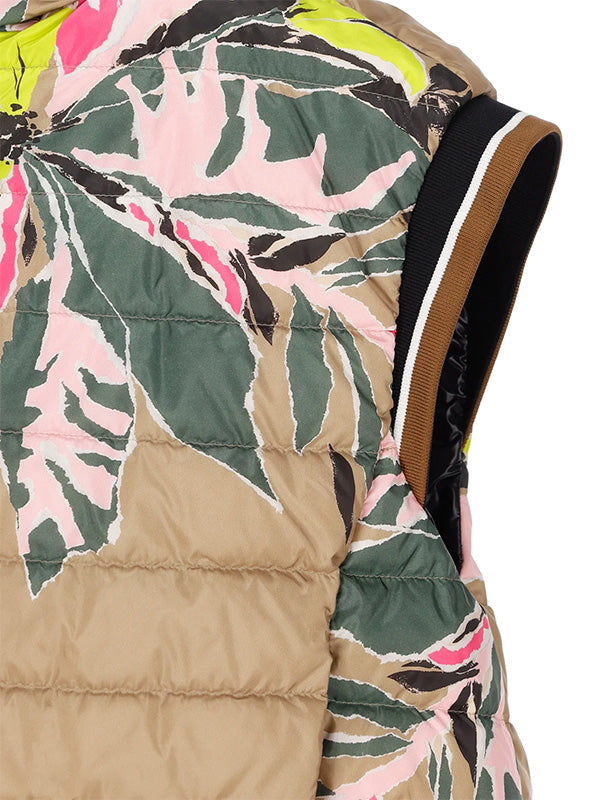 Herno Reversible Hooded Gilet in Floral