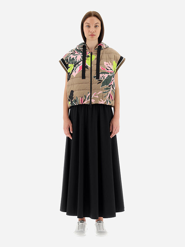 Herno Reversible Hooded Gilet in Floral